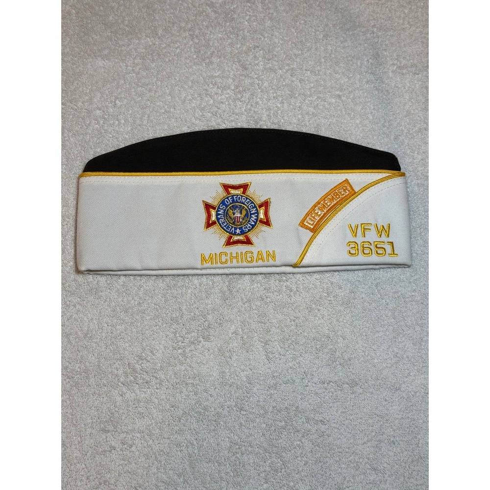 VFW Michigan Post 3651 Garrison Cap All-State Team Post Commander 1987-88 7 1/8